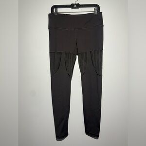 Victoria's Secret Black Leggings with Mesh Detail